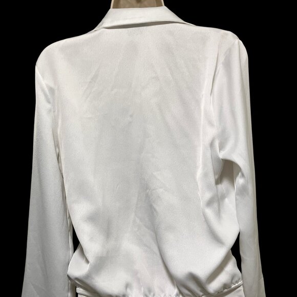 EUC Zara White Fancy Bodysuit Size:  Medium - Picture 5 of 7